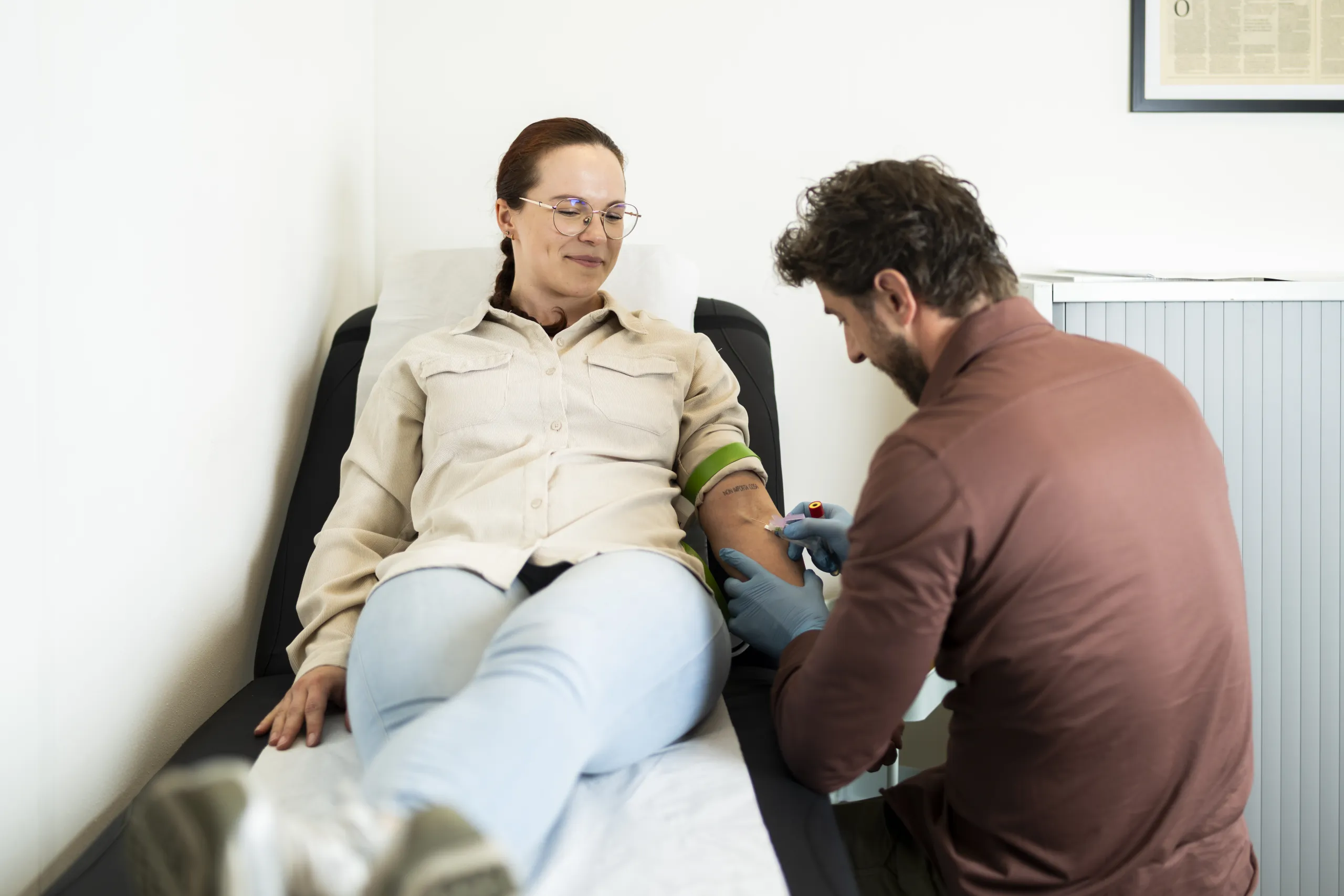 Bloedafname bij My Active Age, de eerste meting van het Executive Health Program